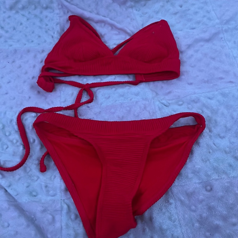 cute swimsuit, red, small